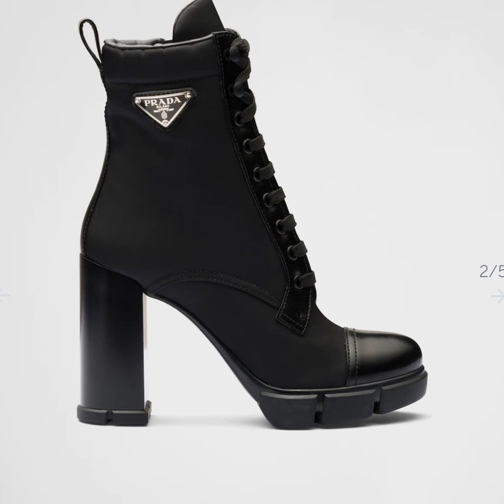Woman’s black Prada booties